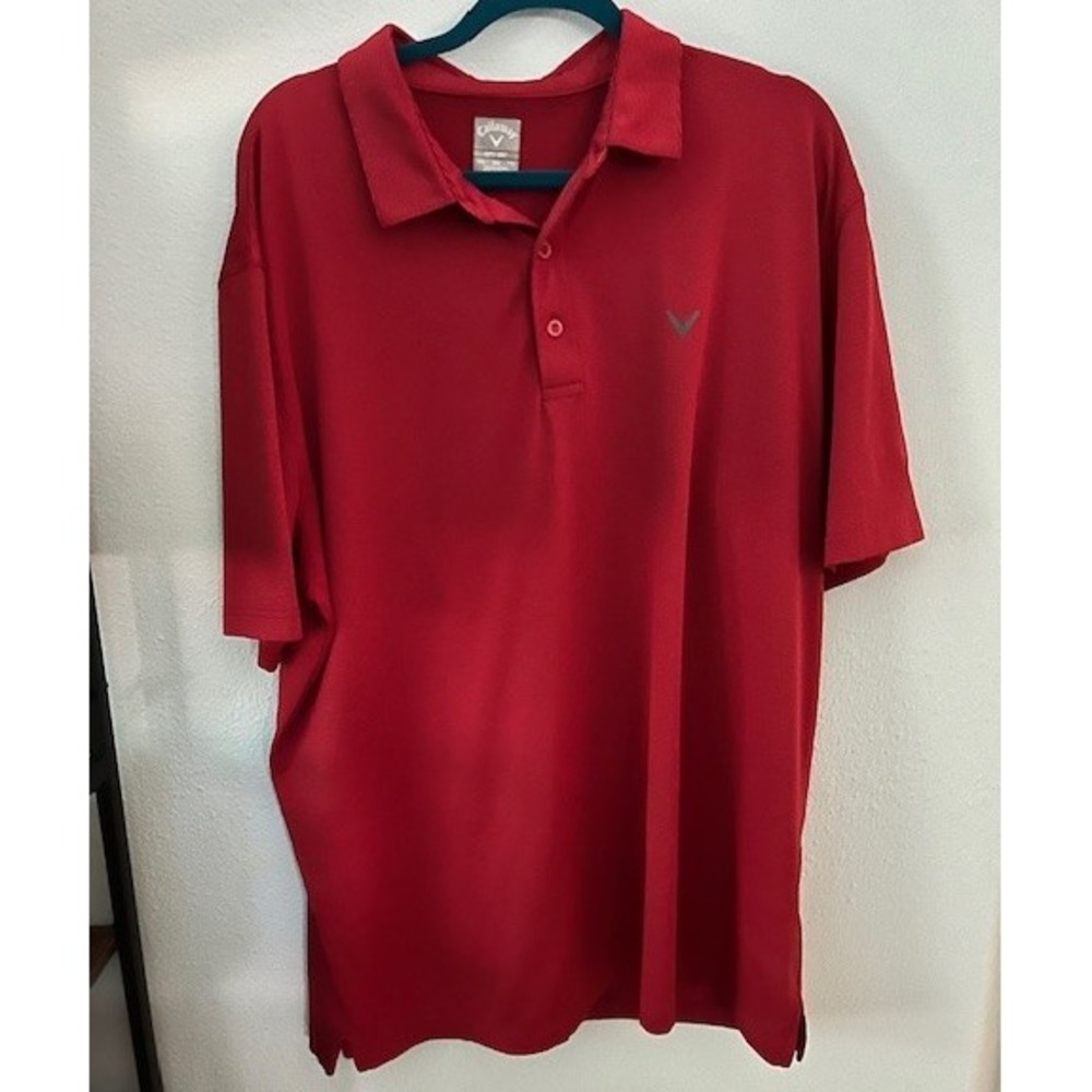 Callaway Opti-Dri Golf Polo Shirt XXL Red